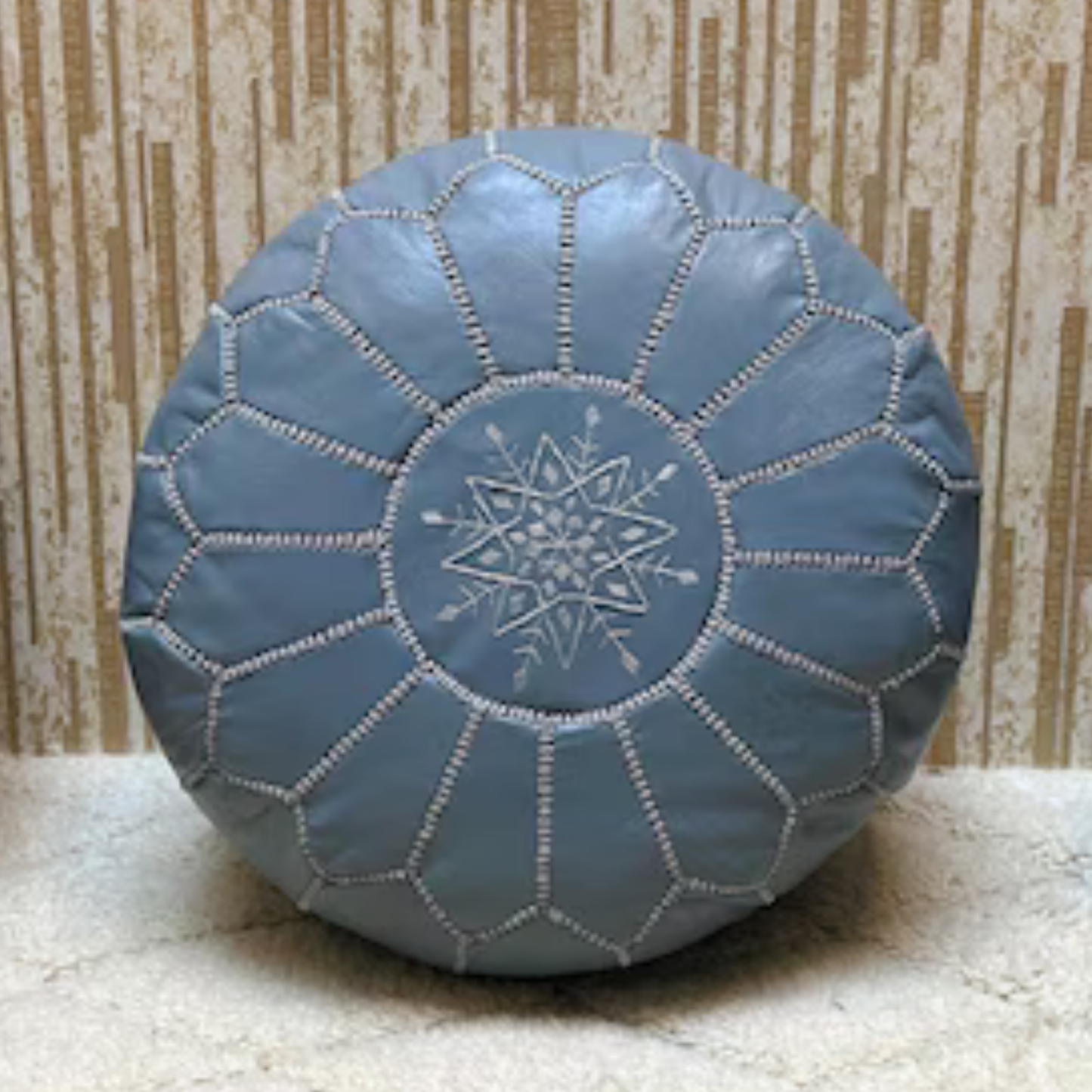 POUF MAROCAIN EN CUIR