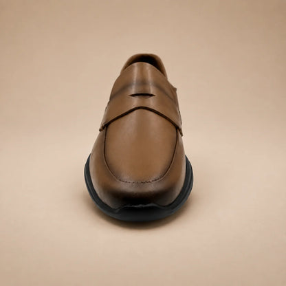 Mocassin en Cuir Véritable