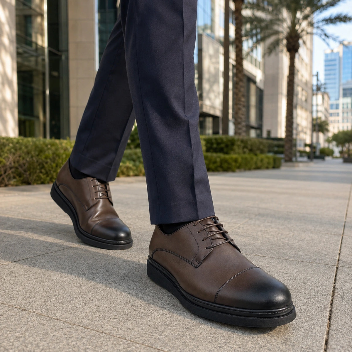 Derby Homme en Cuir Véritable – Élégance & Confort