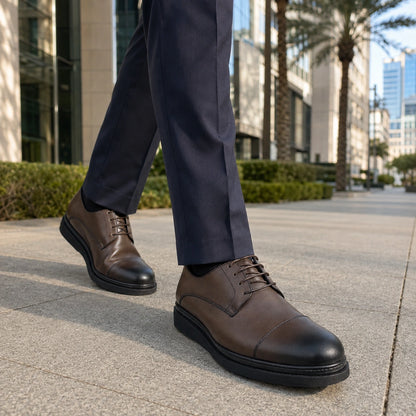 Derby Homme en Cuir Véritable – Élégance & Confort