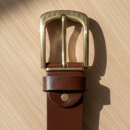 CEINTURE EN CUIR NATUREL