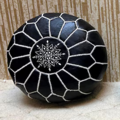 POUF MAROCAIN EN CUIR