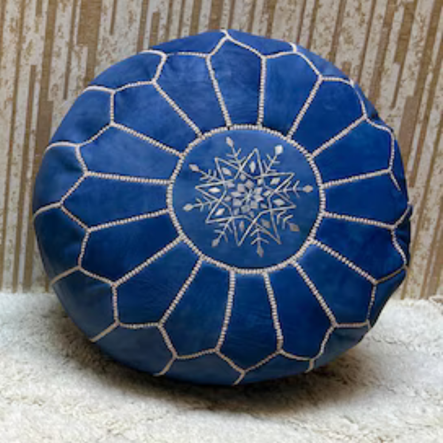 POUF MAROCAIN EN CUIR